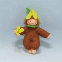 Handmade Easter Tree  Baby Doll by Ambrosius – Eco-Friendly Wool Felt Waldorf Toy from Eco Flower Fairies LLC