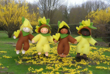 Handmade Easter Tree  Baby Doll by Ambrosius – Eco-Friendly Wool Felt Waldorf Toy from Eco Flower Fairies LLC