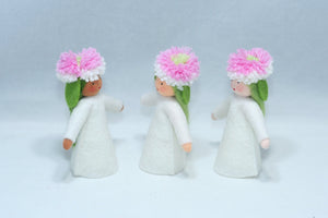English Daisy Fairy Doll – 3” Handmade Felt Waldorf Decoration by Ambrosius