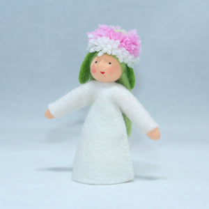 Handmade English Daisy Fairy Doll by Ambrosius – Eco-Friendly Wool Felt Waldorf Toy from Eco Flower Fairies LLC