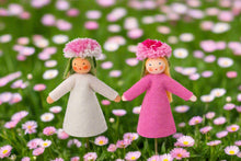 English Daisy Fairy Doll – 3” Handmade Felt Waldorf Decoration by Ambrosius