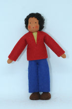 Father Doll (miniature bendable felt doll, medium skin)