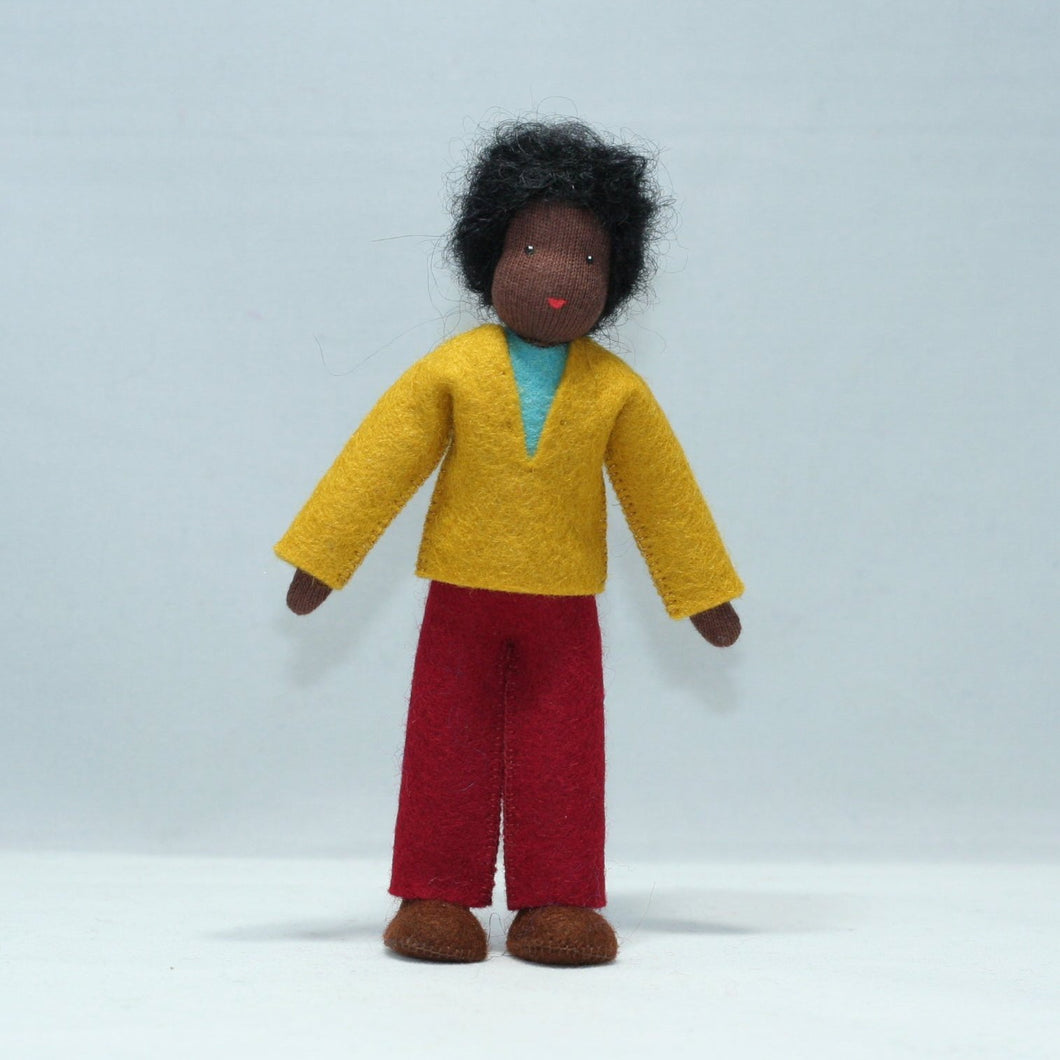 Handmade Father Doll by Ambrosius – Eco-Friendly Wool Felt Waldorf Toy from Eco Flower Fairies LLC