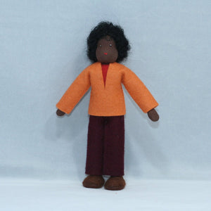 Handmade Father Doll by Ambrosius – Eco-Friendly Wool Felt Waldorf Toy from Eco Flower Fairies LLC