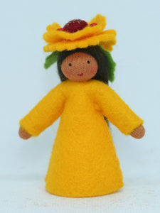 Handmade Firewheel Fairy Doll by Ambrosius – Eco-Friendly Wool Felt Waldorf Toy from Eco Flower Fairies LLC