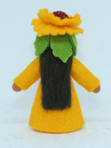 Firewheel Fairy Doll – 2.5” Handmade Felt Waldorf Decoration by Ambrosius