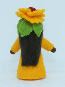 Firewheel Fairy Doll – 2.5” Handmade Felt Waldorf Decoration by Ambrosius