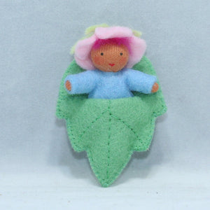 Handmade Flower Baby Fairy Doll by Ambrosius – Eco-Friendly Wool Felt Waldorf Toy from Eco Flower Fairies LLC