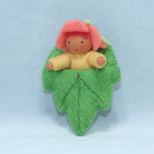 Handmade Flower Baby Fairy Doll by Ambrosius – Eco-Friendly Wool Felt Waldorf Toy from Eco Flower Fairies LLC
