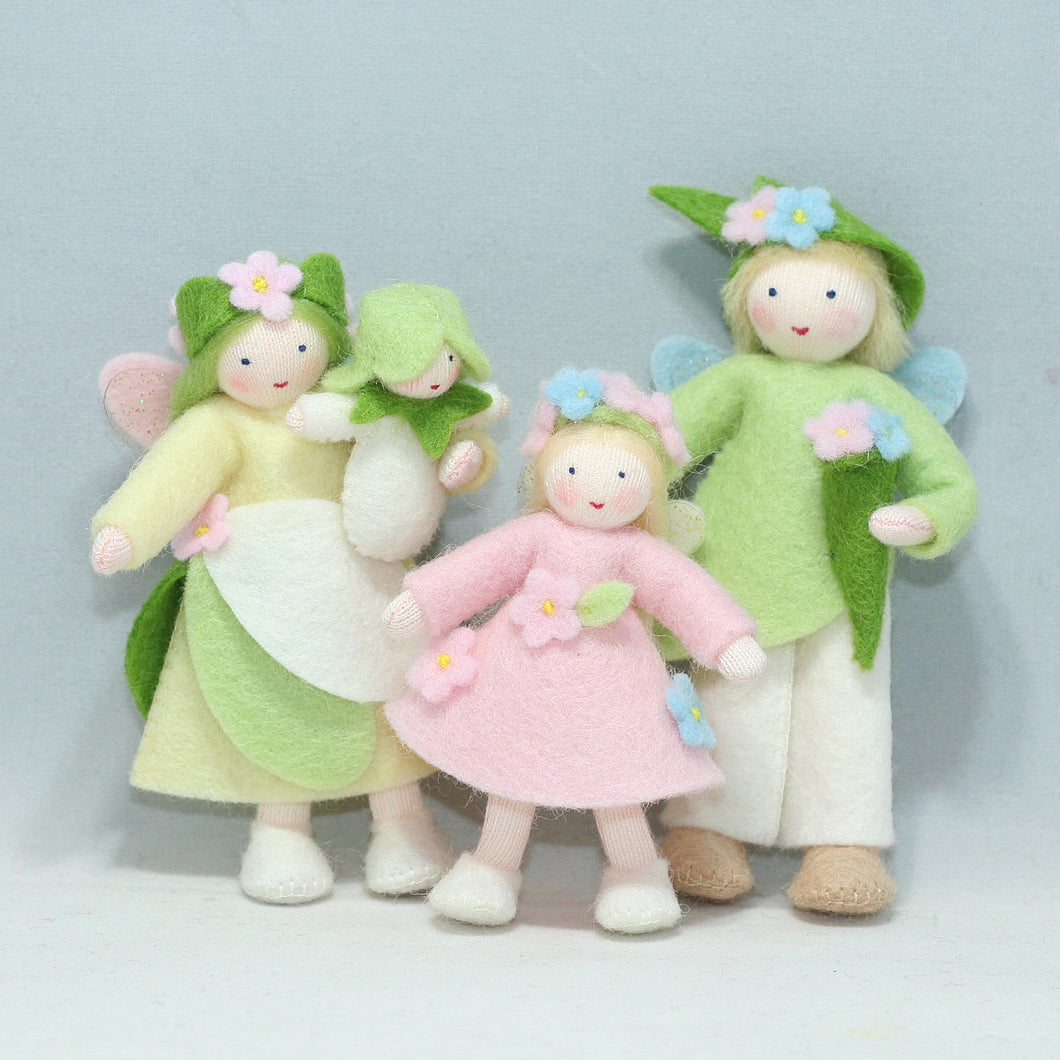 Handmade Flower Fairy Doll Family by Ambrosius – Eco-Friendly Wool Felt Waldorf Toy from Eco Flower Fairies LLC