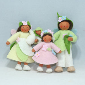 Handmade Flower Fairy Doll Family by Ambrosius – Eco-Friendly Wool Felt Waldorf Toy from Eco Flower Fairies LLC