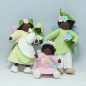 Handmade Flower Fairy Doll Family by Ambrosius – Eco-Friendly Wool Felt Waldorf Toy from Eco Flower Fairies LLC