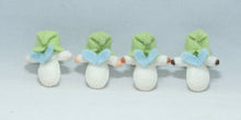 Flower Pixie Family Doll Set – 2.5”, 3" & 3.5" Handmade Felt Waldorf Decorations by Ambrosius