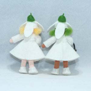 Flower Pixie Doll – 2.5” Handmade Felt Waldorf Decoration by Ambrosius
