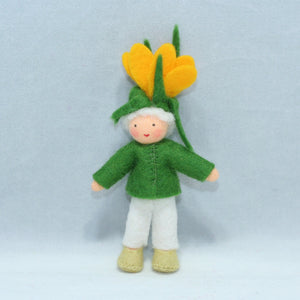 Handmade Flower Pixie Doll by Ambrosius – Eco-Friendly Wool Felt Waldorf Toy from Eco Flower Fairies LLC