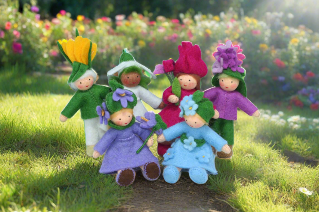 Handmade Flower Pixie Doll by Ambrosius – Eco-Friendly Wool Felt Waldorf Toy from Eco Flower Fairies LLC