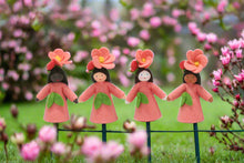 Handmade Flowering Quince Fairy Doll by Ambrosius – Eco-Friendly Wool Felt Waldorf Toy from Eco Flower Fairies LLC
