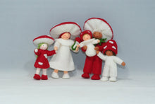 Handmade Fly Agaric Mushroom Pixie Doll by Ambrosius – Eco-Friendly Wool Felt Waldorf Toy from Eco Flower Fairies LLC