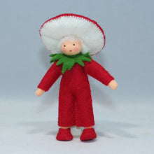 Handmade Fly Agaric Mushroom Pixie Doll by Ambrosius – Eco-Friendly Wool Felt Waldorf Toy from Eco Flower Fairies LLC