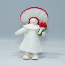 Handmade Fly Agaric Mushroom Pixie Doll by Ambrosius – Eco-Friendly Wool Felt Waldorf Toy from Eco Flower Fairies LLC