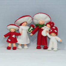 Handmade Fly Agaric Mushroom Pixie Doll Set by Ambrosius – Eco-Friendly Wool Felt Waldorf Toy from Eco Flower Fairies LLC