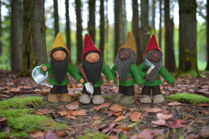 Handmade Forest Gnome Helper Doll by Ambrosius – Eco-Friendly Wool Felt Waldorf Toy from Eco Flower Fairies LLC