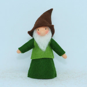 Handmade Forest Gnome Guardian Doll by Ambrosius – Eco-Friendly Wool Felt Waldorf Toy from Eco Flower Fairies LLC