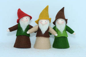 Handmade Forest Gnome Guardian Doll by Ambrosius – Eco-Friendly Wool Felt Waldorf Toy from Eco Flower Fairies LLC