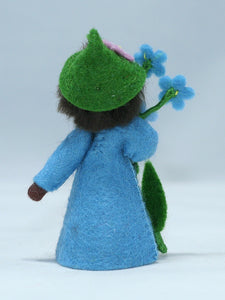 Forget-Me-Not Fairy Doll – 2.5” & 3" Handmade Felt Waldorf Decorations by Ambrosius