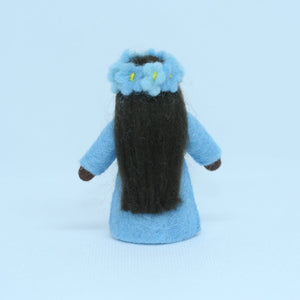 Forget-Me-Not Fairy Doll – 2.5” & 3" Handmade Felt Waldorf Decorations by Ambrosius