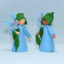 Forget-Me-Not Fairy Doll – 2.5” & 3" Handmade Felt Waldorf Decorations by Ambrosius