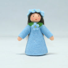 Forget-Me-Not Fairy Doll – 2.5” & 3" Handmade Felt Waldorf Decorations by Ambrosius