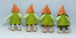 Gnome World - Garden Gnome Doll – 3” Handmade Felt Waldorf Decoration by Ambrosius