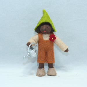 Handmade Garden Gnome Doll by Ambrosius – Eco-Friendly Wool Felt Waldorf Toy from Eco Flower Fairies LLC