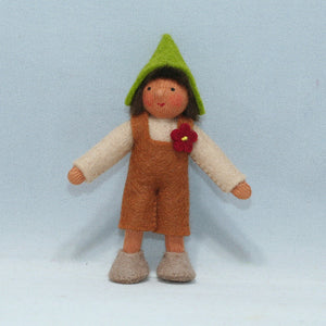 Handmade Garden Gnome Doll by Ambrosius – Eco-Friendly Wool Felt Waldorf Toy from Eco Flower Fairies LLC