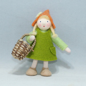 Handmade Garden Gnome Doll by Ambrosius – Eco-Friendly Wool Felt Waldorf Toy from Eco Flower Fairies LLC