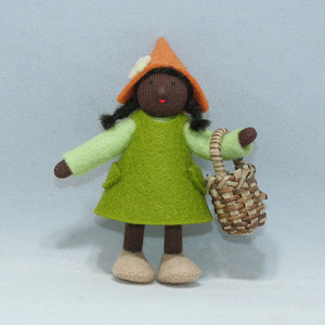 Handmade Garden Gnome Doll by Ambrosius – Eco-Friendly Wool Felt Waldorf Toy from Eco Flower Fairies LLC