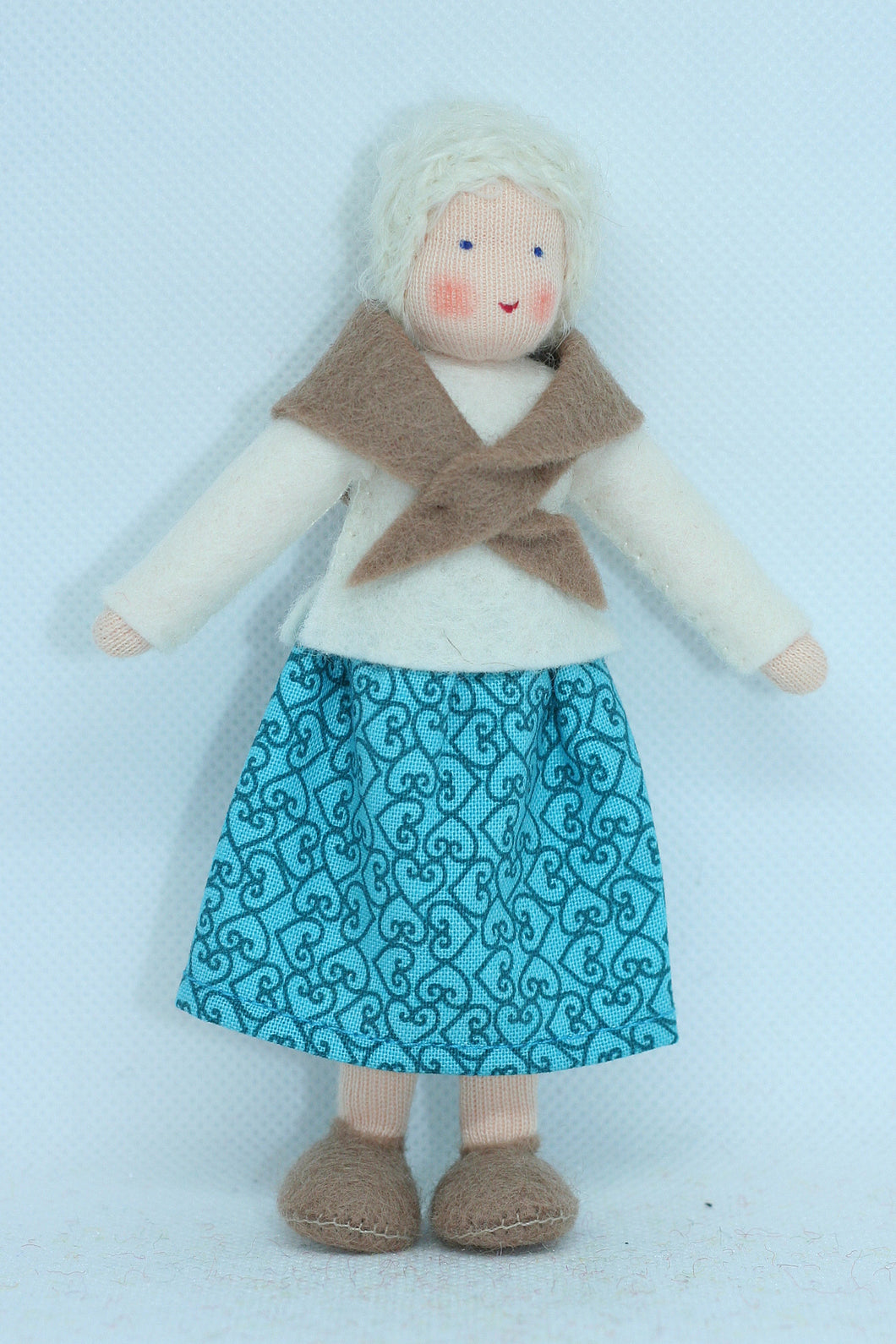 Handmade Grandmother Doll by Ambrosius – Eco-Friendly Wool Felt Waldorf Toy from Eco Flower Fairies LLC