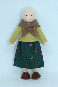 Handmade Grandmother Doll by Ambrosius – Eco-Friendly Wool Felt Waldorf Toy from Eco Flower Fairies LLC