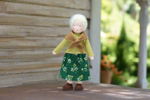 Handmade Grandmother Doll by Ambrosius – Eco-Friendly Wool Felt Waldorf Toy from Eco Flower Fairies LLC