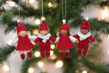 Handmade Santa's Helper Doll by Ambrosius – Eco-Friendly Wool Felt Waldorf Toy from Eco Flower Fairies LLC