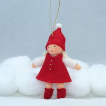 Handmade Santa's Helper Doll by Ambrosius – Eco-Friendly Wool Felt Waldorf Toy from Eco Flower Fairies LLC