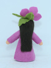 Hibiscus Fairy Doll – 2.5" Handmade Felt Waldorf Decoration by Ambrosius
