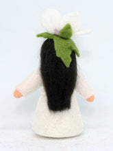Hibiscus Fairy Doll – 2.5" Handmade Felt Waldorf Decoration by Ambrosius