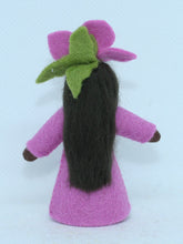 Hibiscus Fairy Doll – 2.5" Handmade Felt Waldorf Decoration by Ambrosius