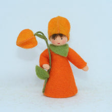 Handmade Japanese Lantern  Fairy Doll by Ambrosius – Eco-Friendly Wool Felt Waldorf Toy from Eco Flower Fairies LLC