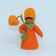 Handmade Japanese Lantern  Fairy Doll by Ambrosius – Eco-Friendly Wool Felt Waldorf Toy from Eco Flower Fairies LLC