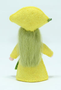 Lemon Fairy Doll – 2.5" & 3" Handmade Felt Waldorf Decoration by Ambrosius