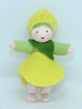 Handmade Lemon Baby Doll by Ambrosius – Eco-Friendly Wool Felt Waldorf Toy from Eco Flower Fairies LLC