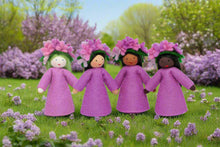 Handmade Lilac Fairy Doll by Ambrosius – Eco-Friendly Wool Felt Waldorf Toy from Eco Flower Fairies LLC